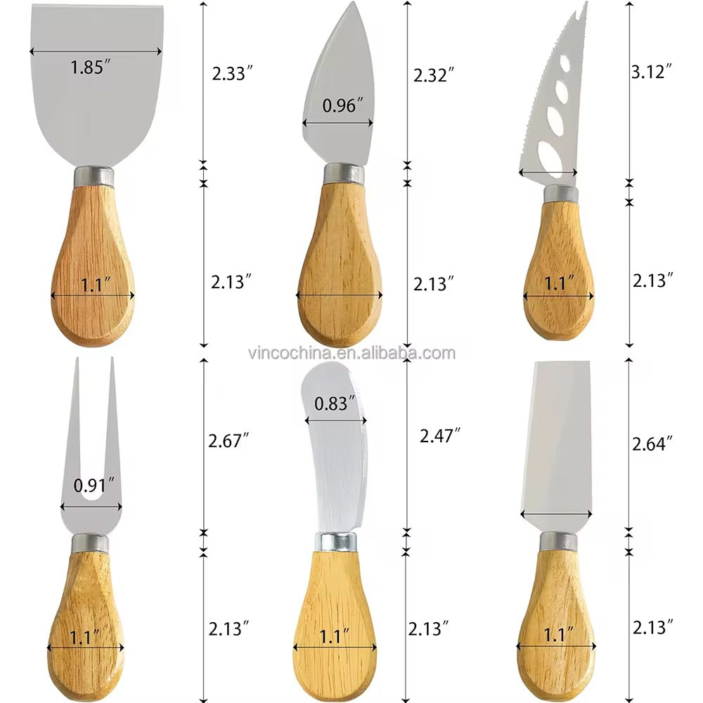 6pcs Cheese Knife Set