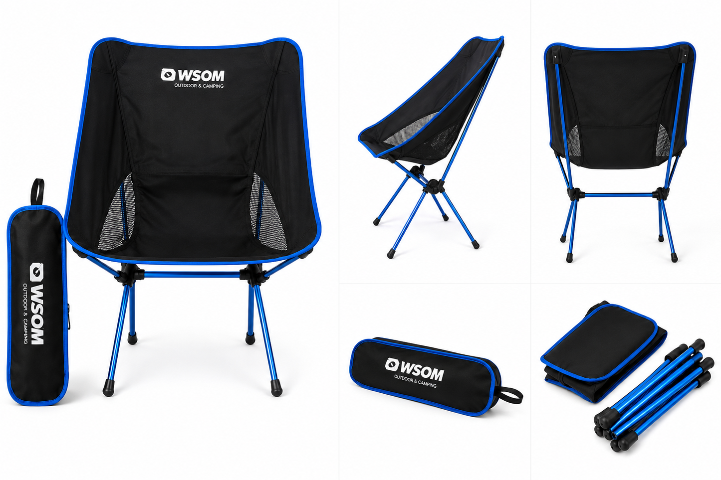 OWSOM Ultralight Folding Camping Chair with Carry Bag