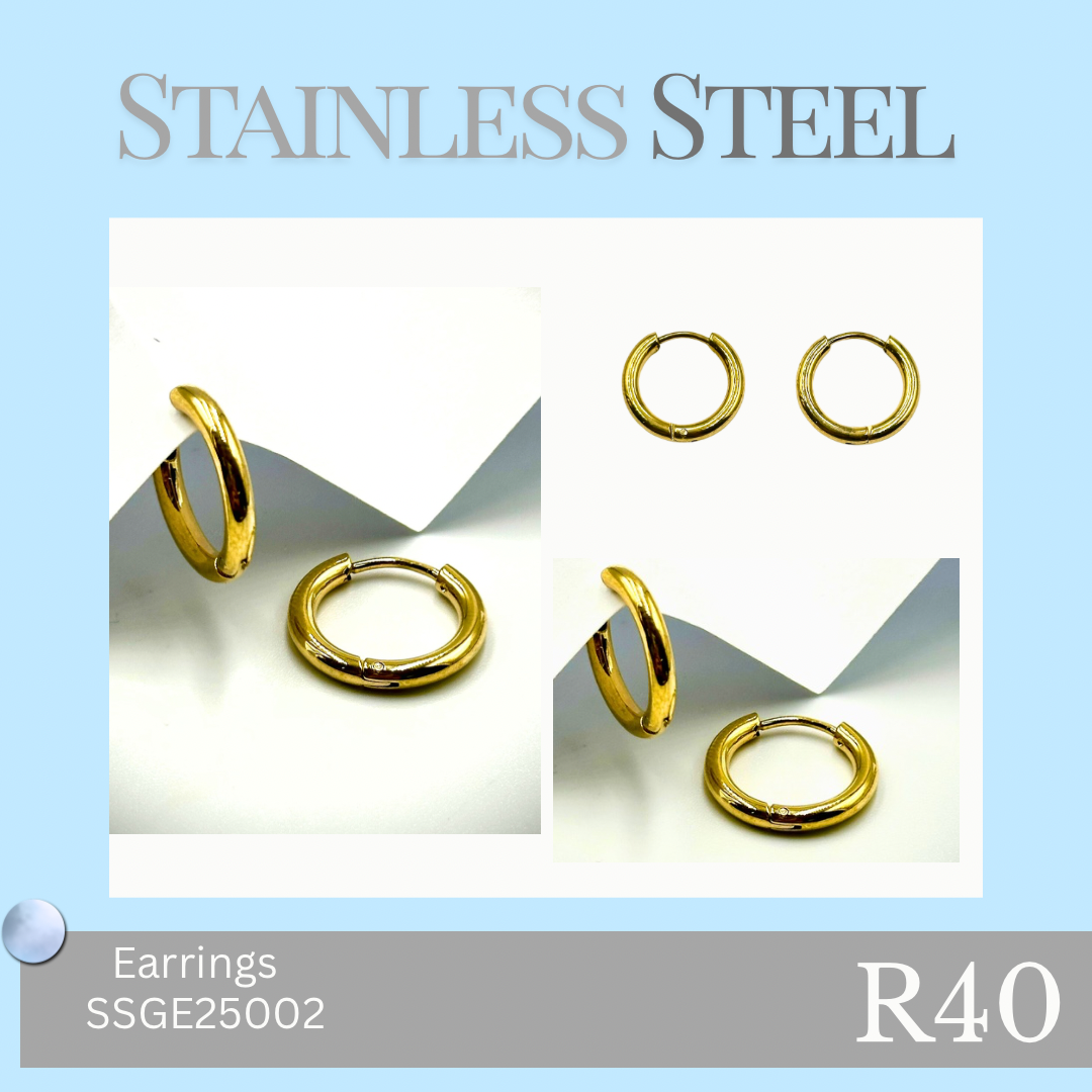 Stainless Steel Earrings 13mm (SSGE25002)