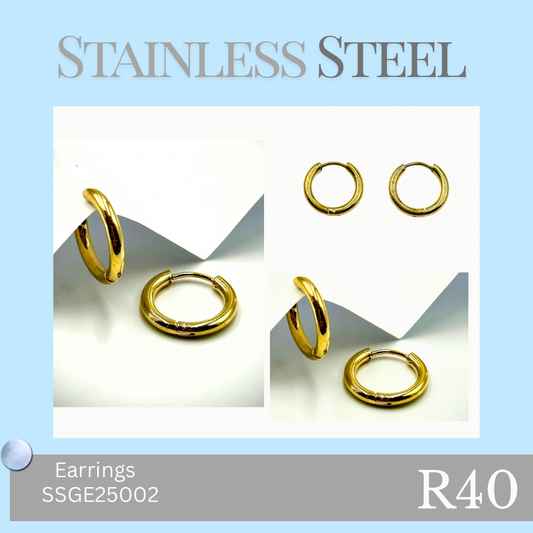 Stainless Steel Earrings 13mm (SSGE25002)