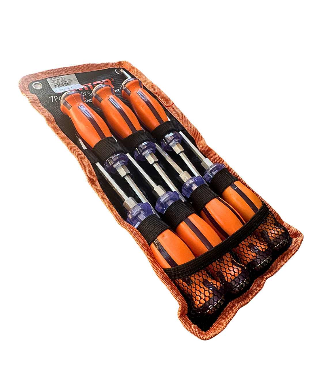 7-Piece Professional Screwdriver Set with Storage Pouch