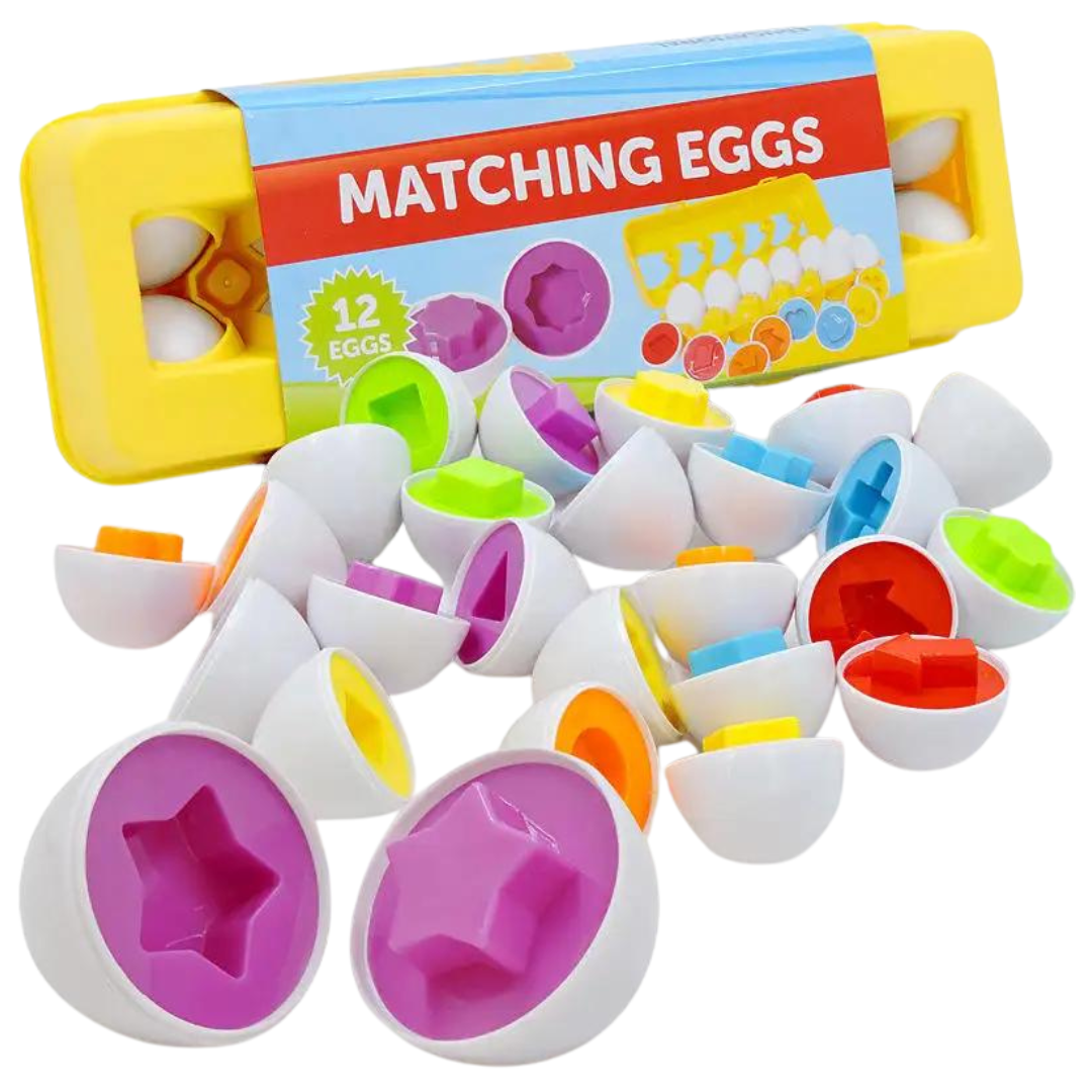 Matching Eggs Numbers/Shapes 12 PCS
