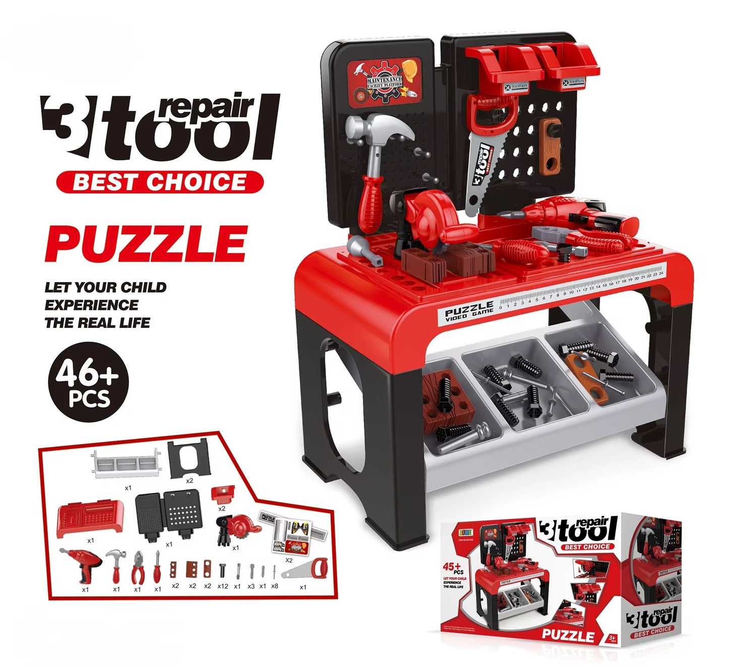 3 Repair Toolkit Toy