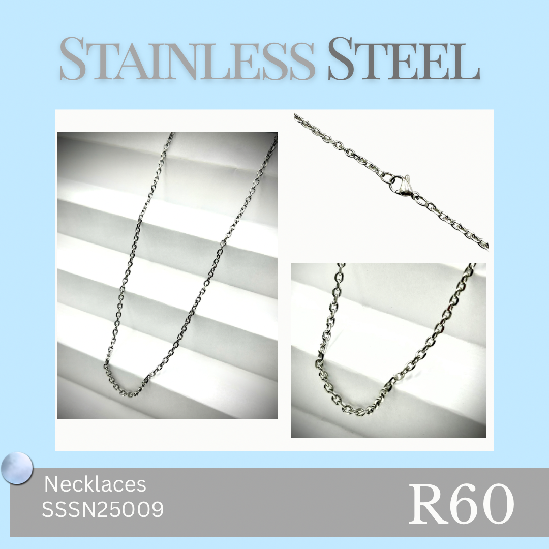 Stainless Steel Silver Necklace (SSSN25009)