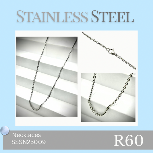 Stainless Steel Silver Necklace (SSSN25009)