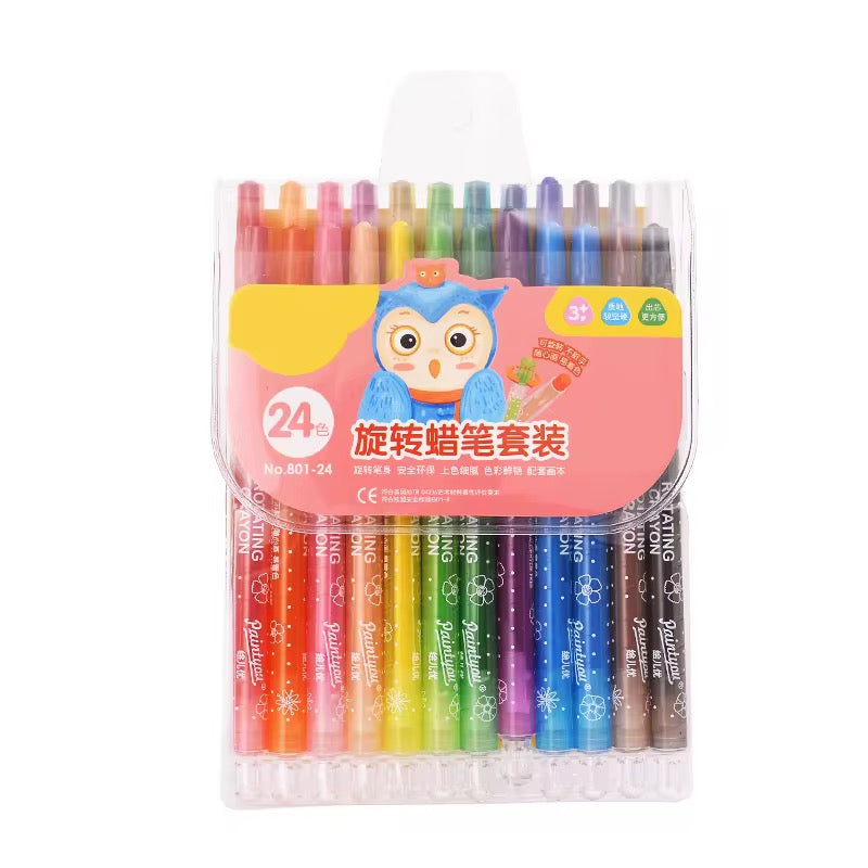 18-Piece Retractable Crayon Set