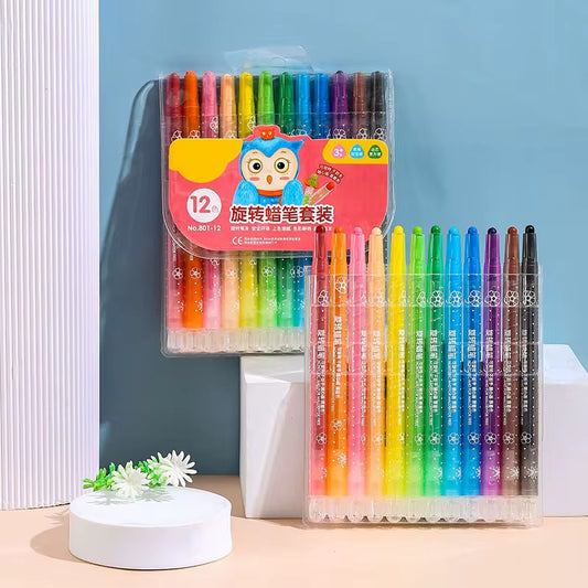 18-Piece Retractable Crayon Set