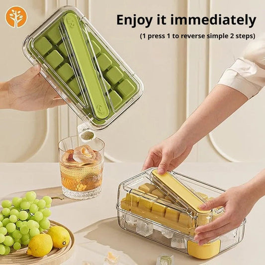 Ice Tray Box with Easy-Release Ice Cube Tray