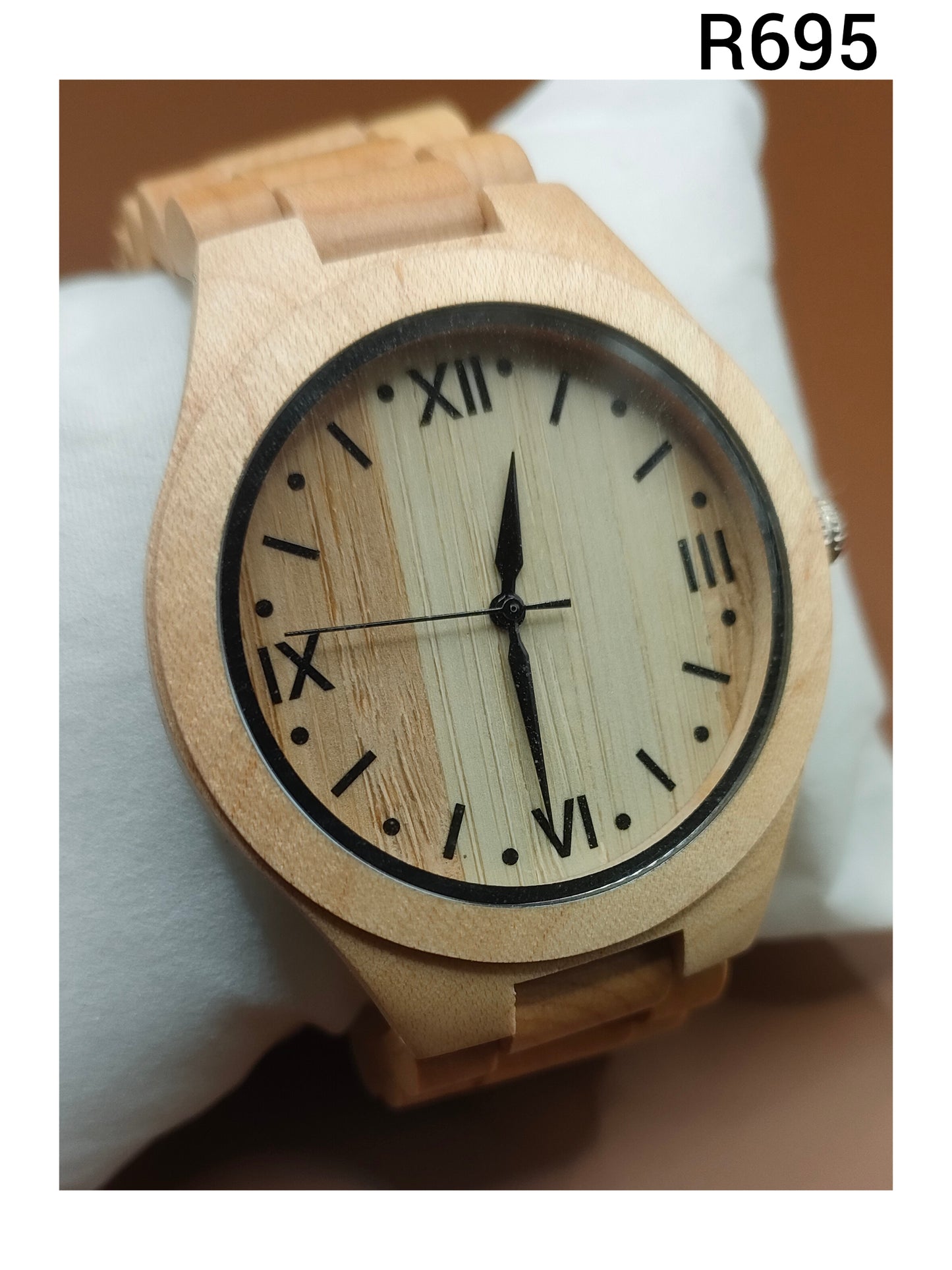 Wooden Watches - Cream & Light Hazelnut Colors