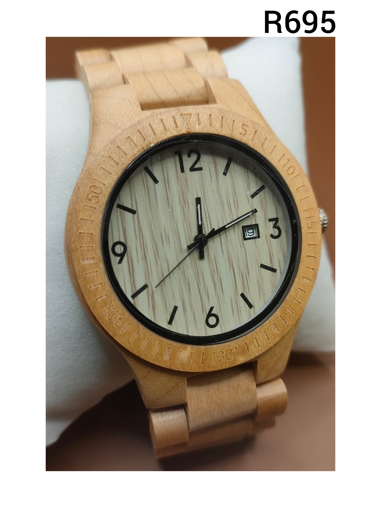 Wooden Watches - Cream & Light Hazelnut Colors