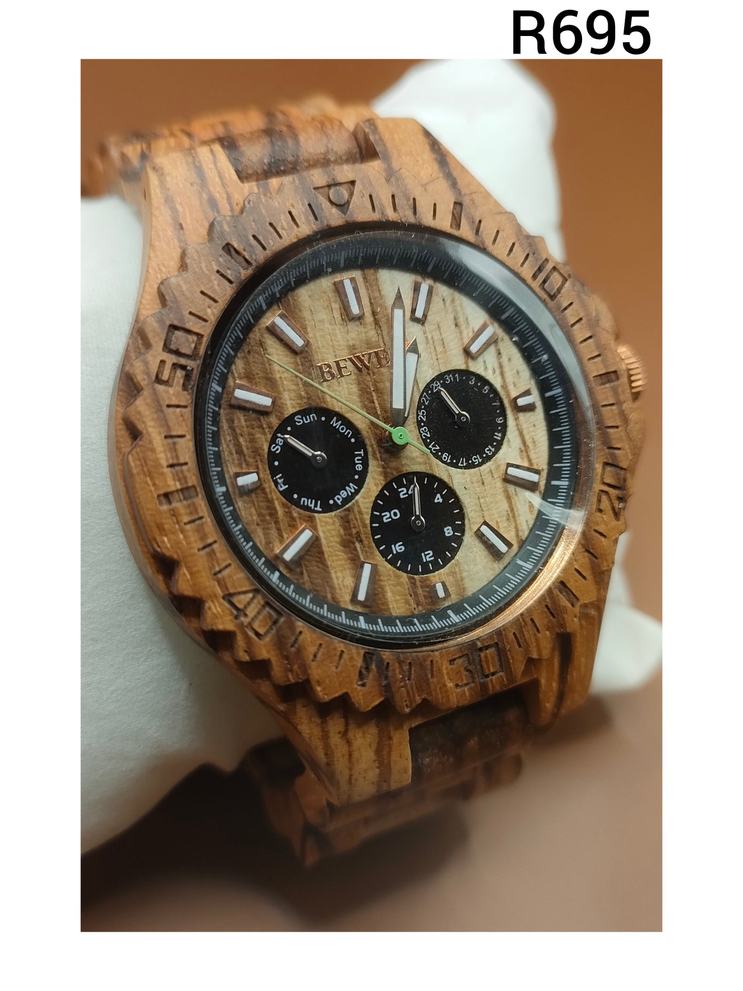 Wooden Watches - Corded Walnut & Oak Colors