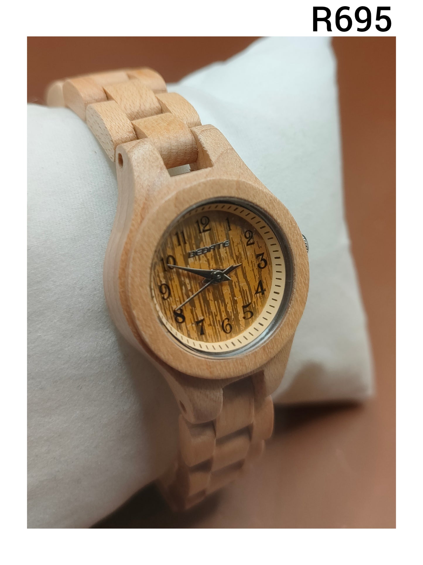 Wooden Watches - Cream & Light Hazelnut Colors