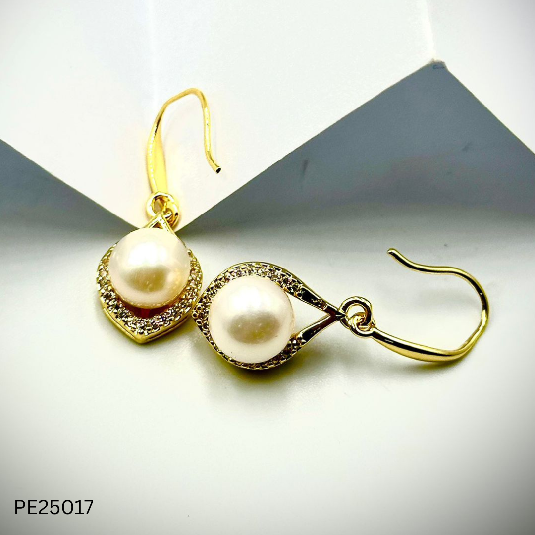 Pearl Earrings (PE25015, 17, 18)