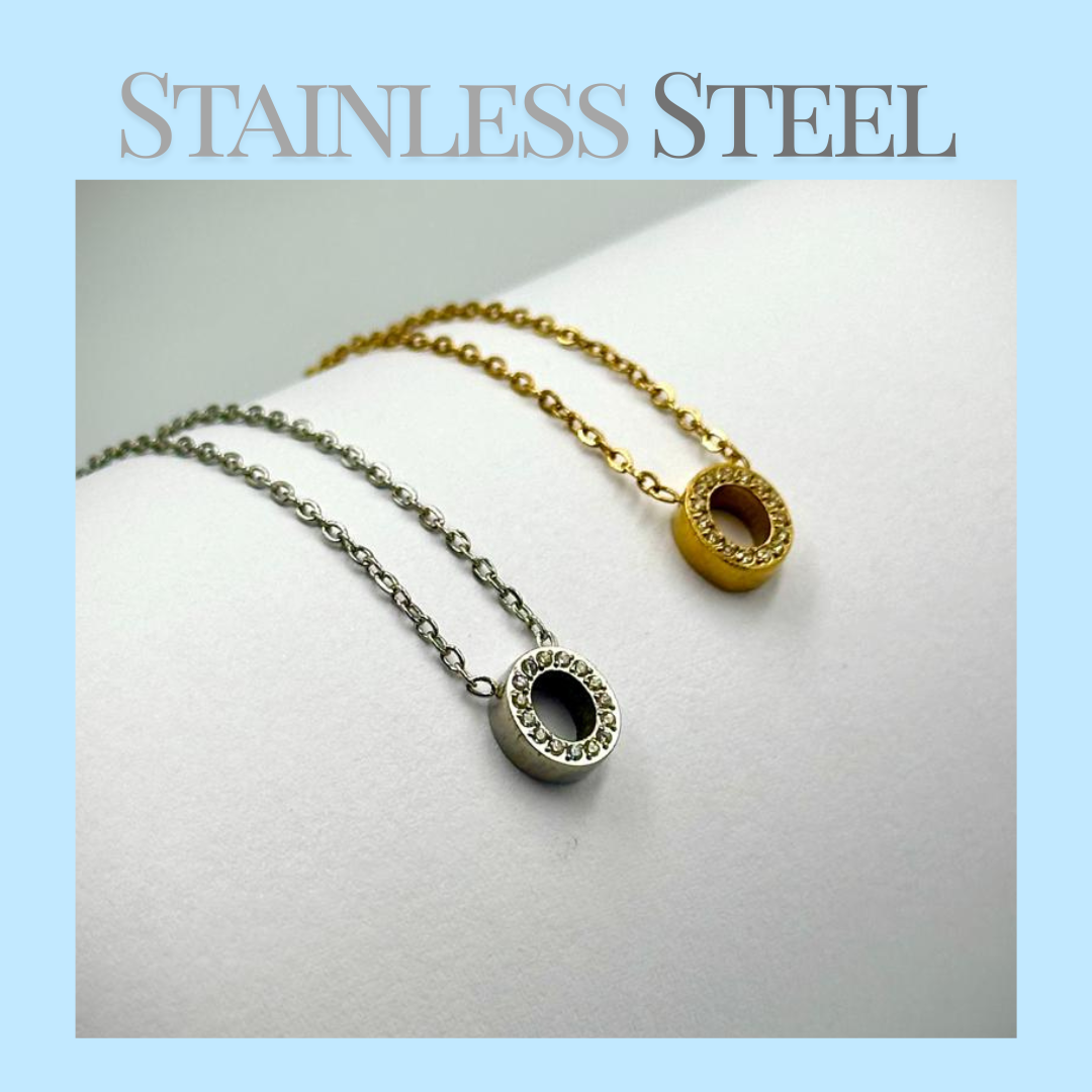 Initial Necklace - Stainless Steel