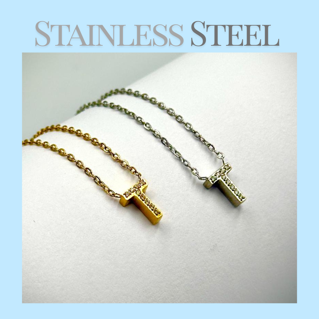 Initial Necklace - Stainless Steel