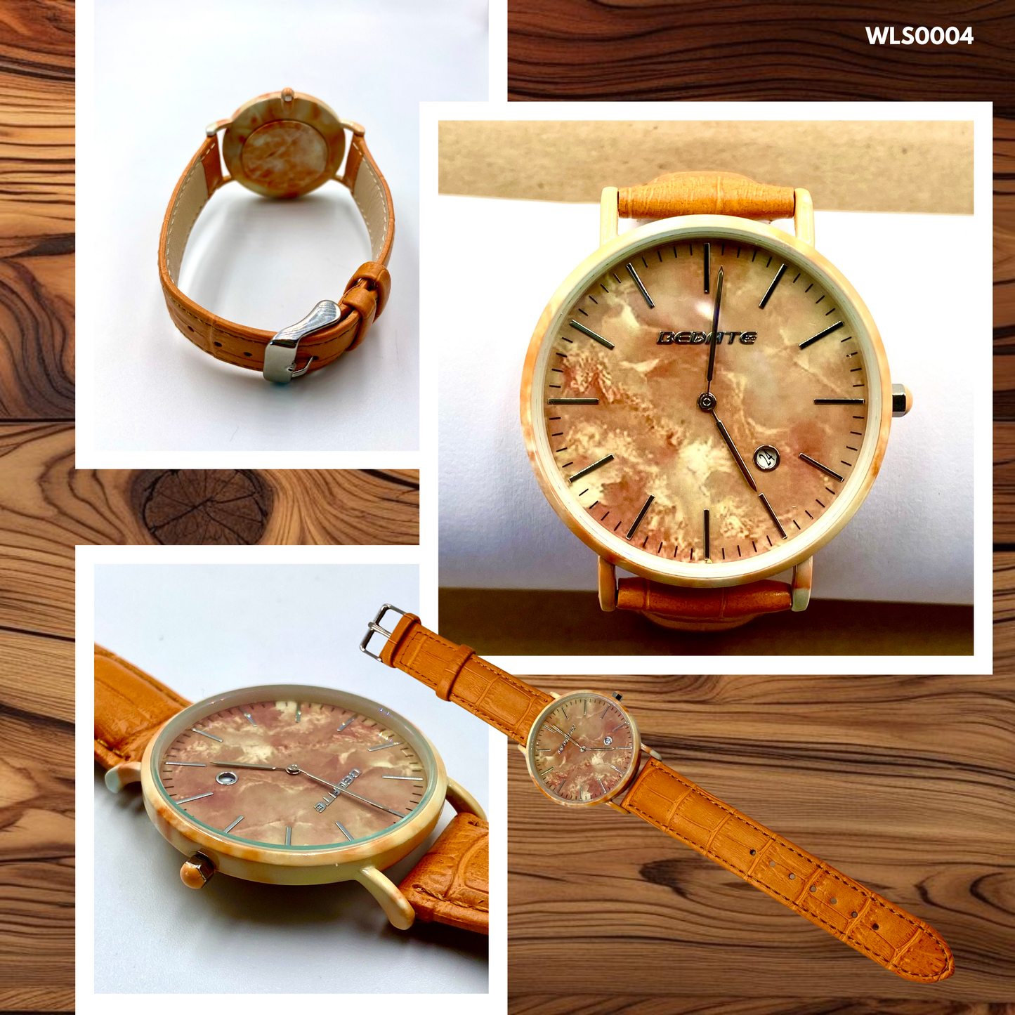 Wooden Watches - Leather Straps (WLS0002-6,8,9)
