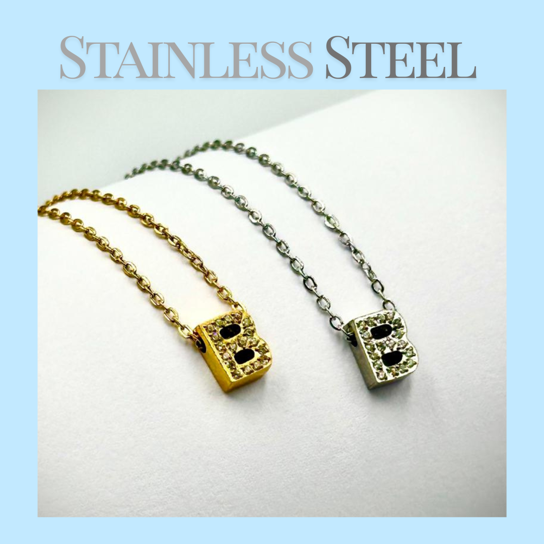 Initial Necklace - Stainless Steel