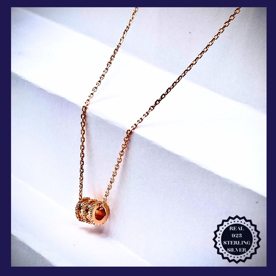 Sterling Silver - Rose Gold Necklace