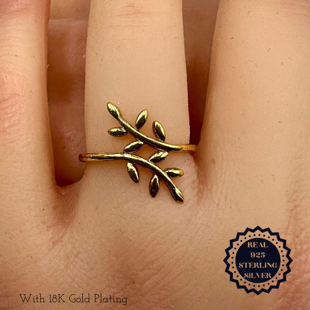 Sterling Silver/Gold Plated Rings (SAR25004, SGAR25004)