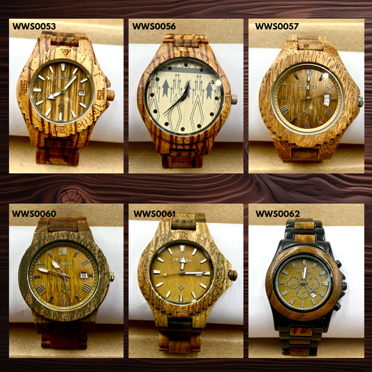 Wooden Watches - Wood Straps (WWS0053,56,57,60-62)