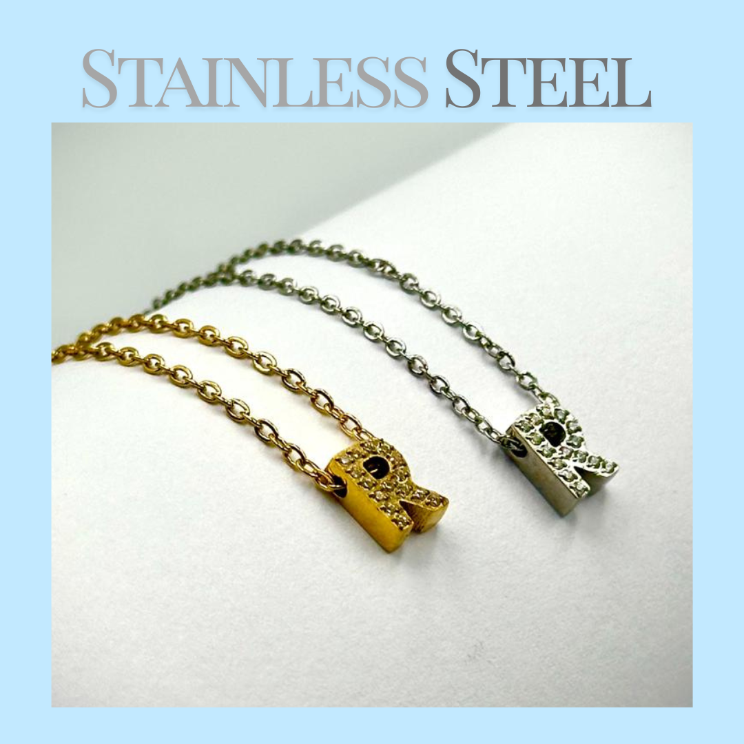 Initial Necklace - Stainless Steel
