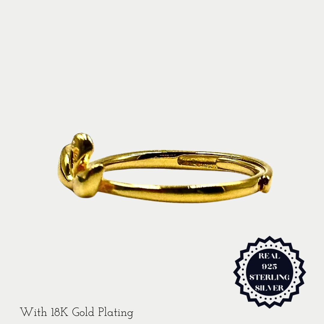 Sterling Silver/ Gold Plated Rings (SAR25002, SGAR25002)