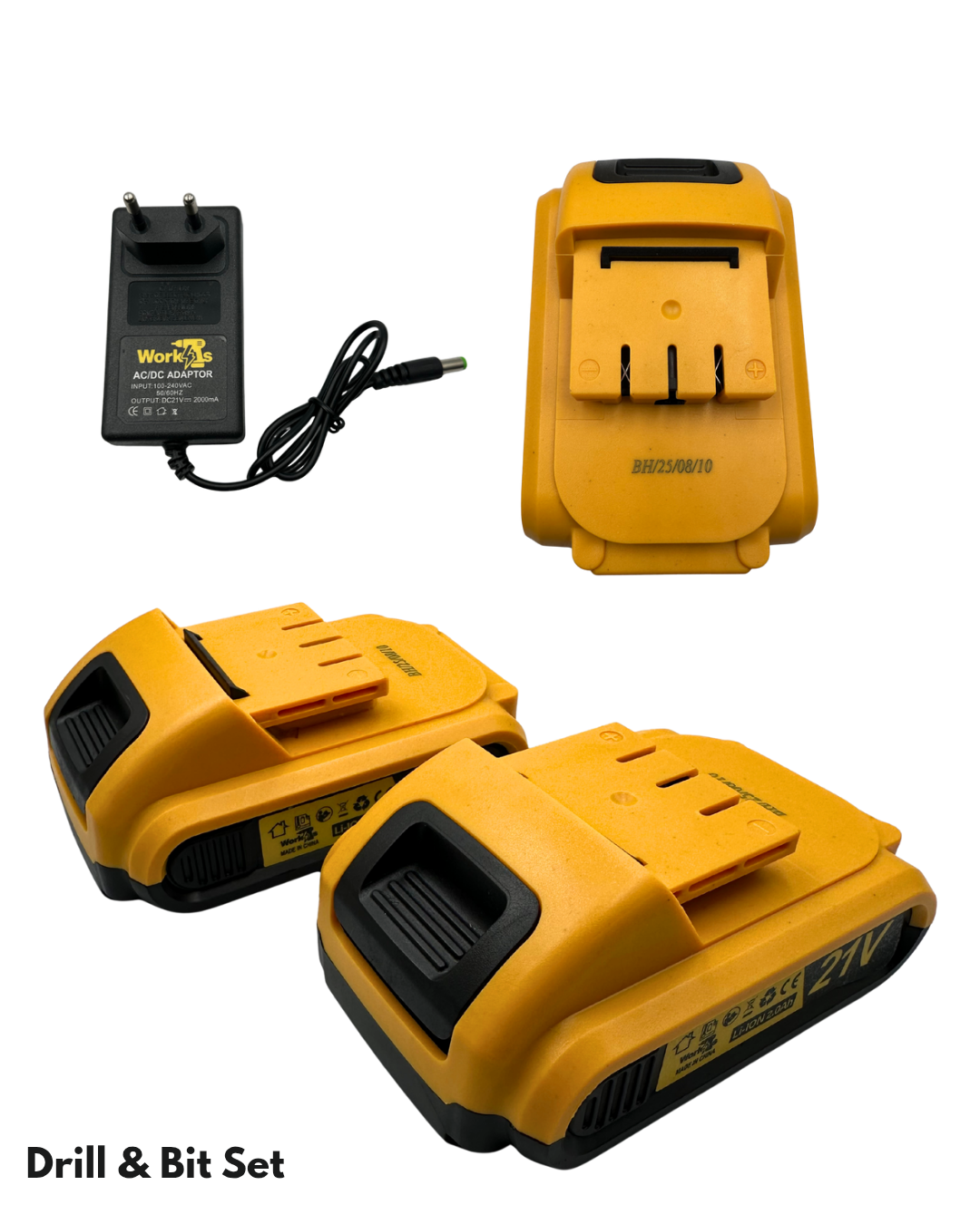 Work4s Drill & Bit Set