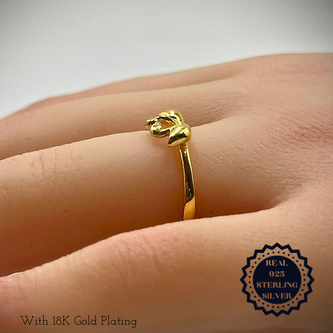 Sterling Silver/ Gold Plated Rings (SAR25002, SGAR25002)