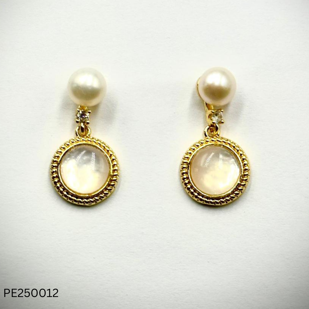 Pearl Earrings (PE25007-12)
