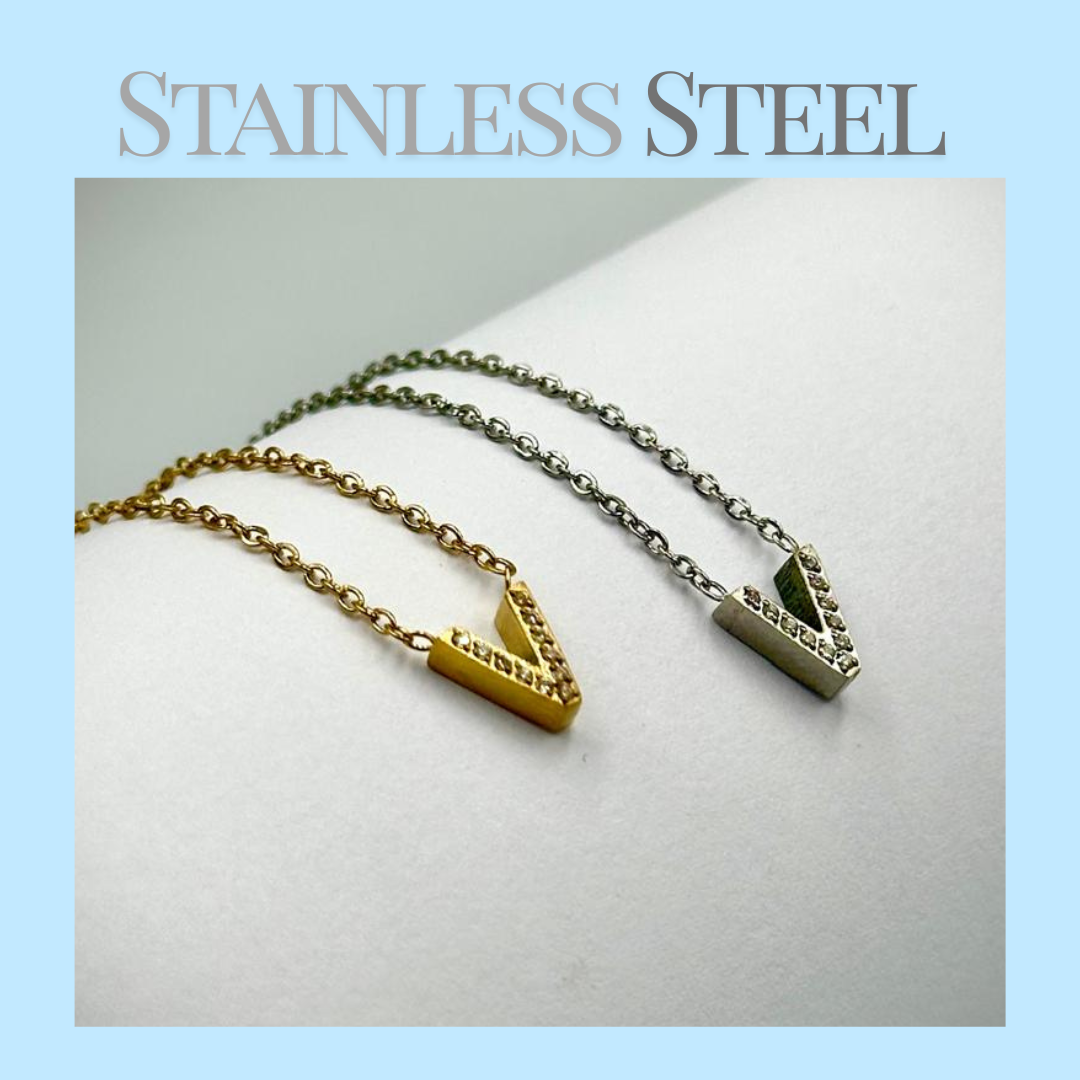 Initial Necklace - Stainless Steel