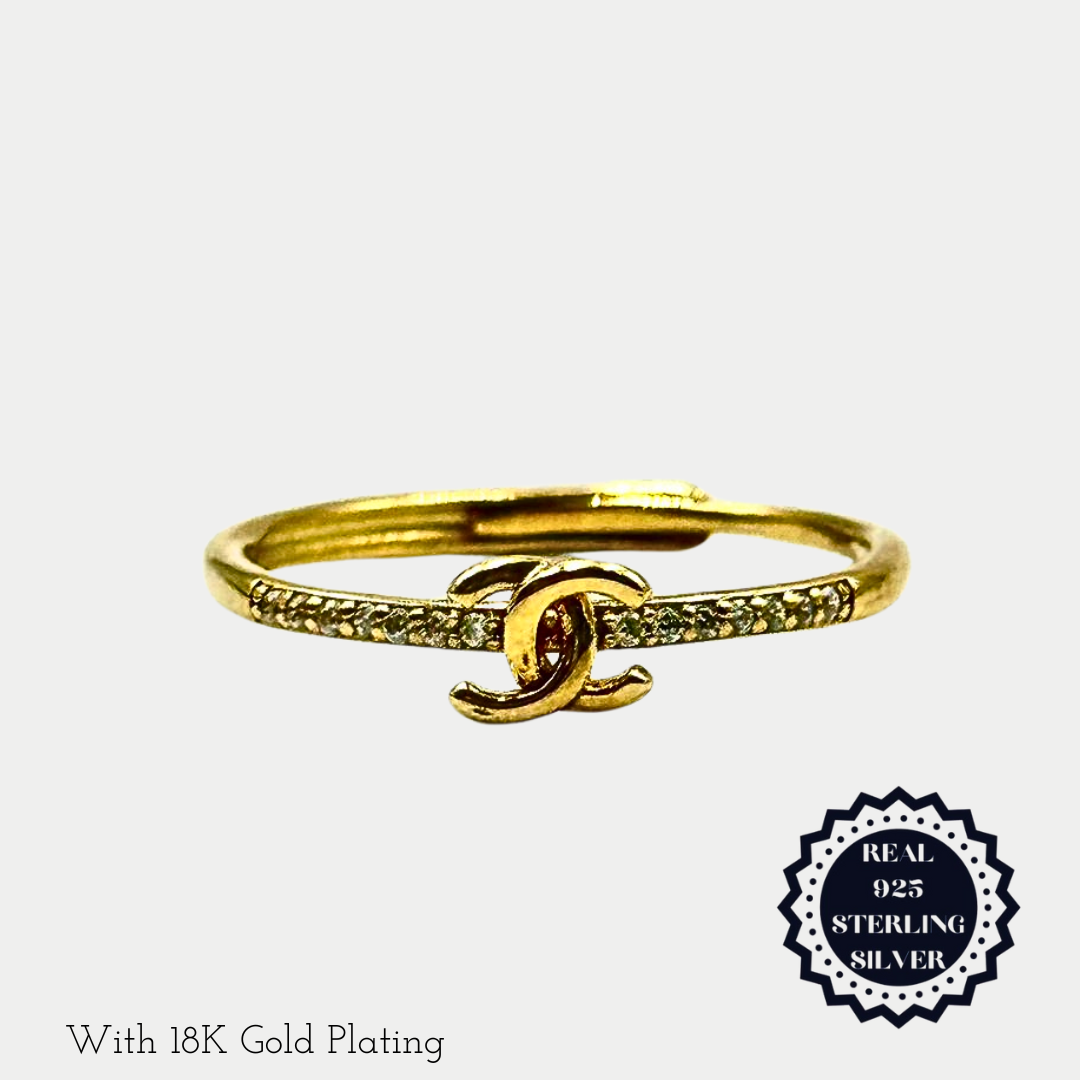 Sterling Silver/ Gold Plated Rings (SAR25003, SGAR25003)