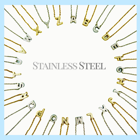 Initial Necklace - Stainless Steel