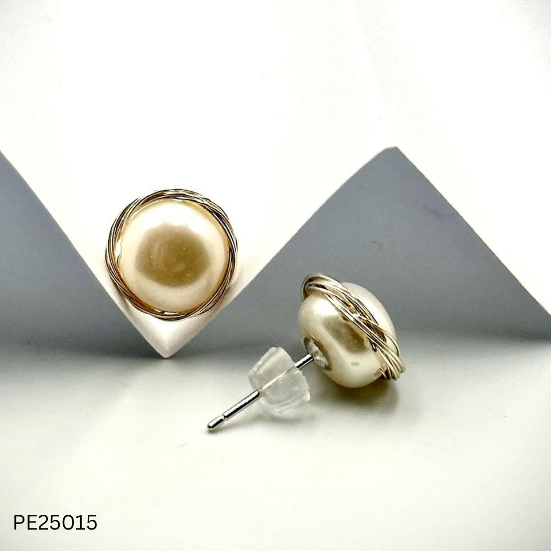 Pearl Earrings (PE25015, 17, 18)