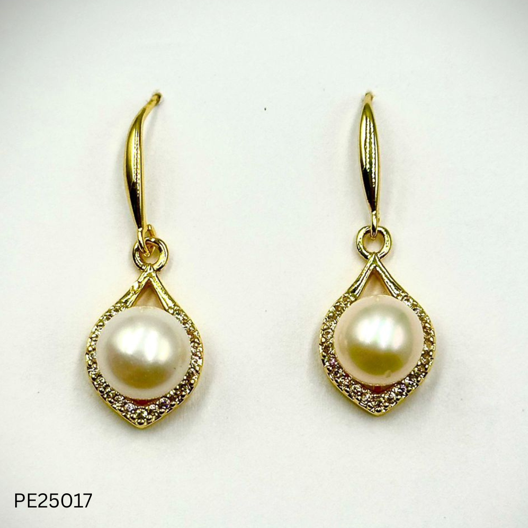 Pearl Earrings (PE25015, 17, 18)