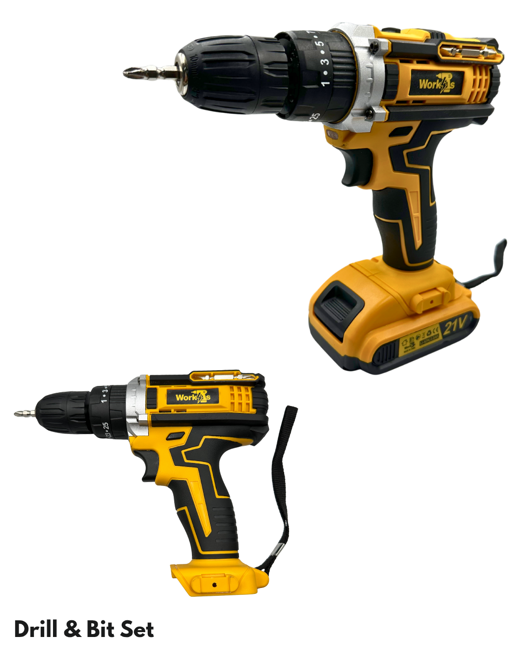 Work4s Drill & Bit Set