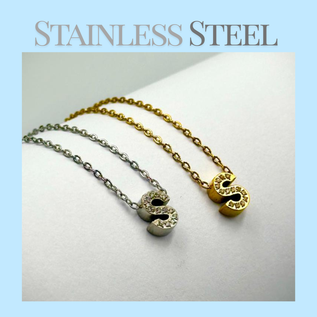 Initial Necklace - Stainless Steel