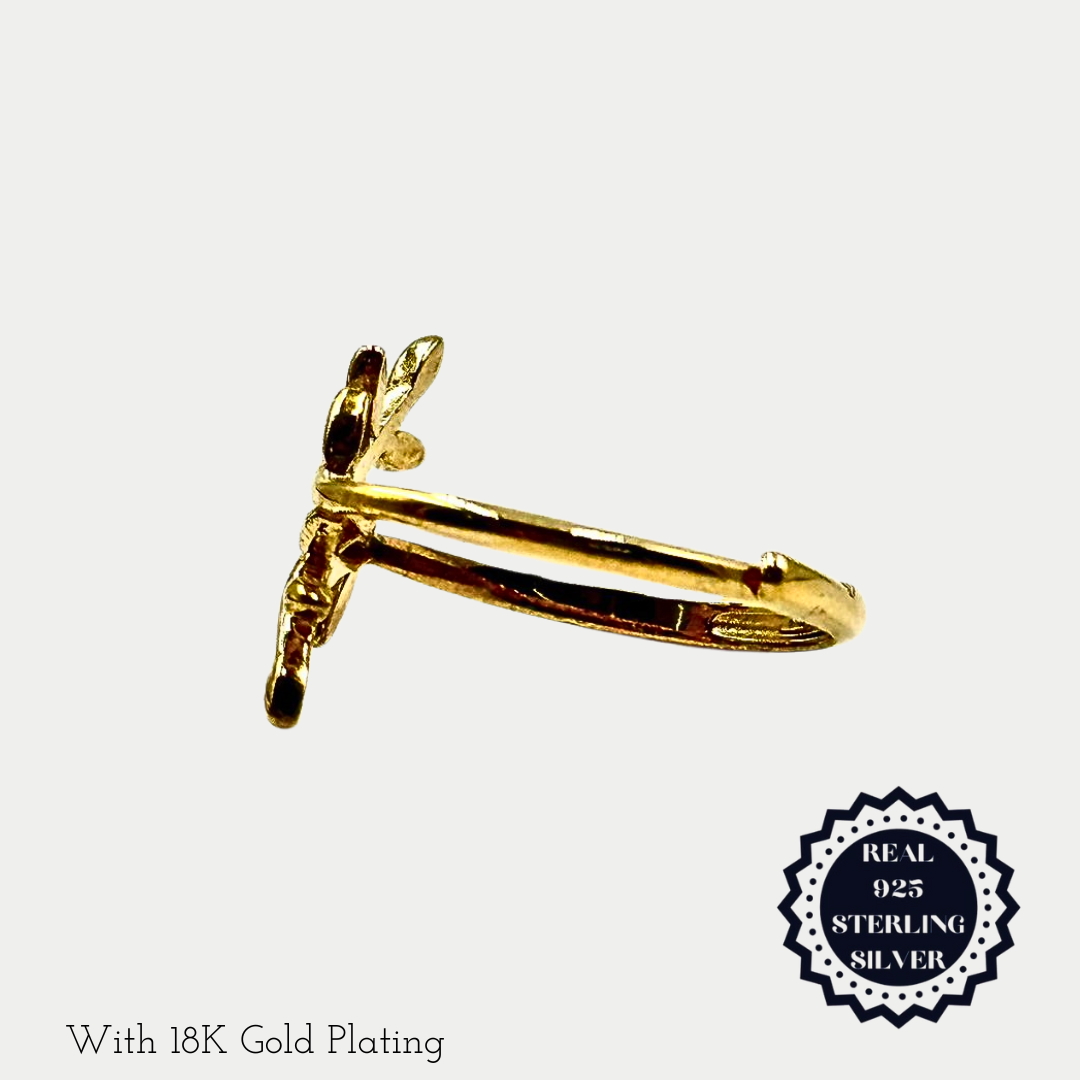 Sterling Silver/Gold Plated Rings (SAR25004, SGAR25004)