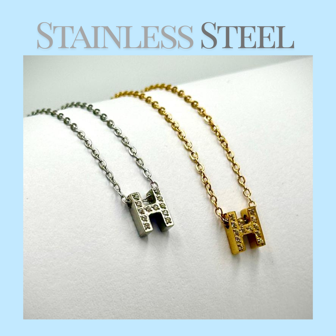 Initial Necklace - Stainless Steel