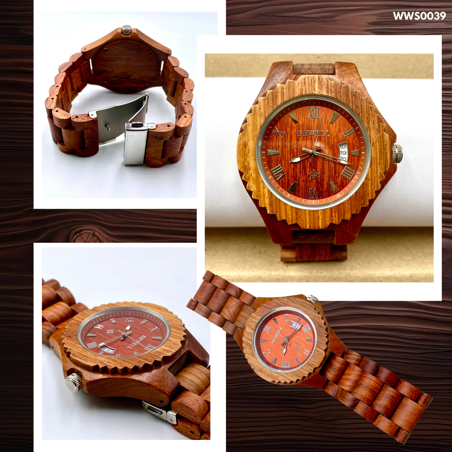 Wooden Watches - Wood Straps (WWS0035,37,39,43,44,47)