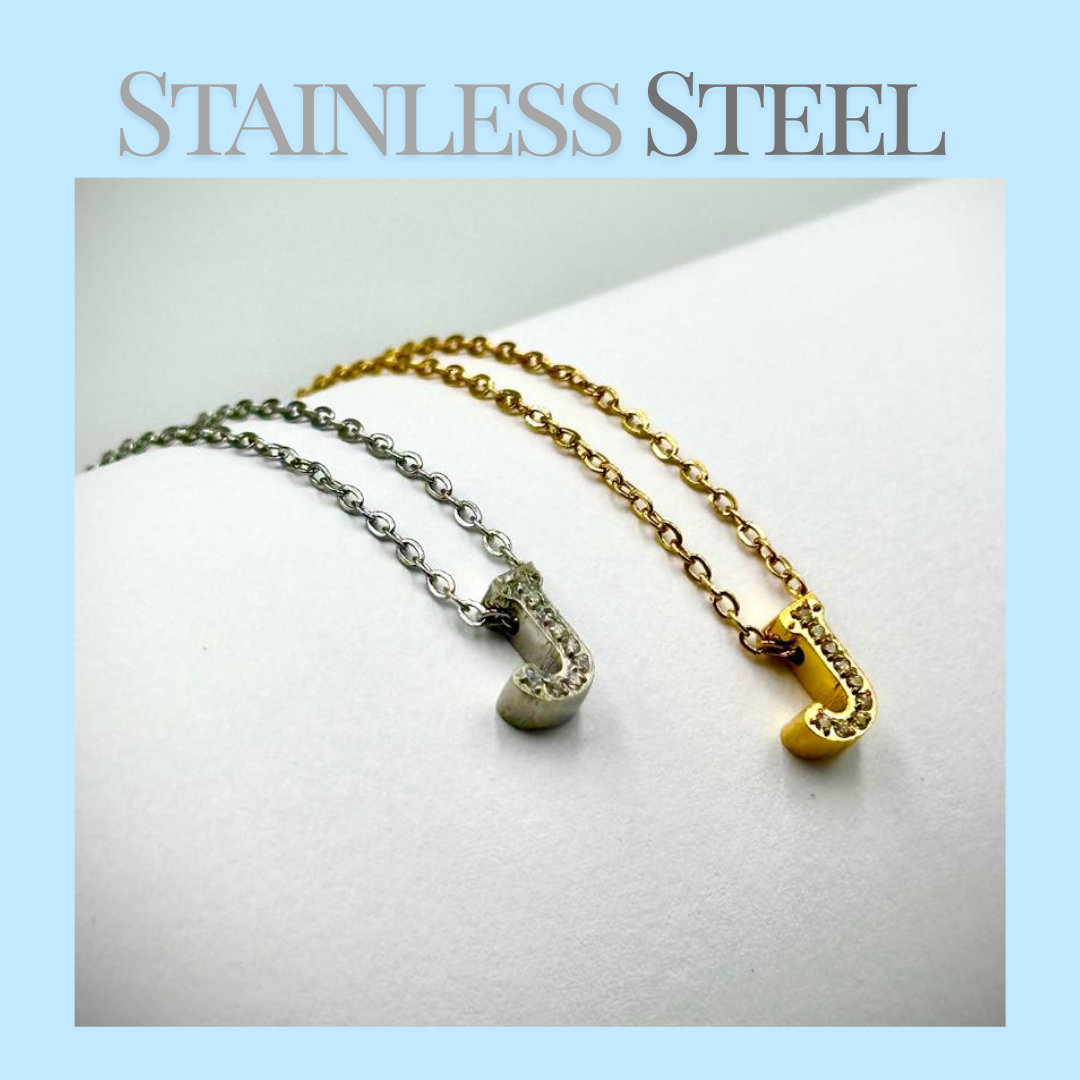 Initial Necklace - Stainless Steel