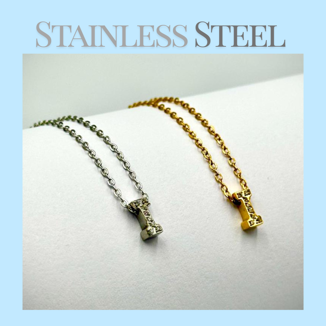 Initial Necklace - Stainless Steel