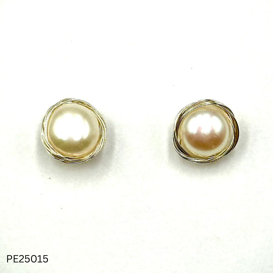 Pearl Earrings (PE25015, 17, 18)