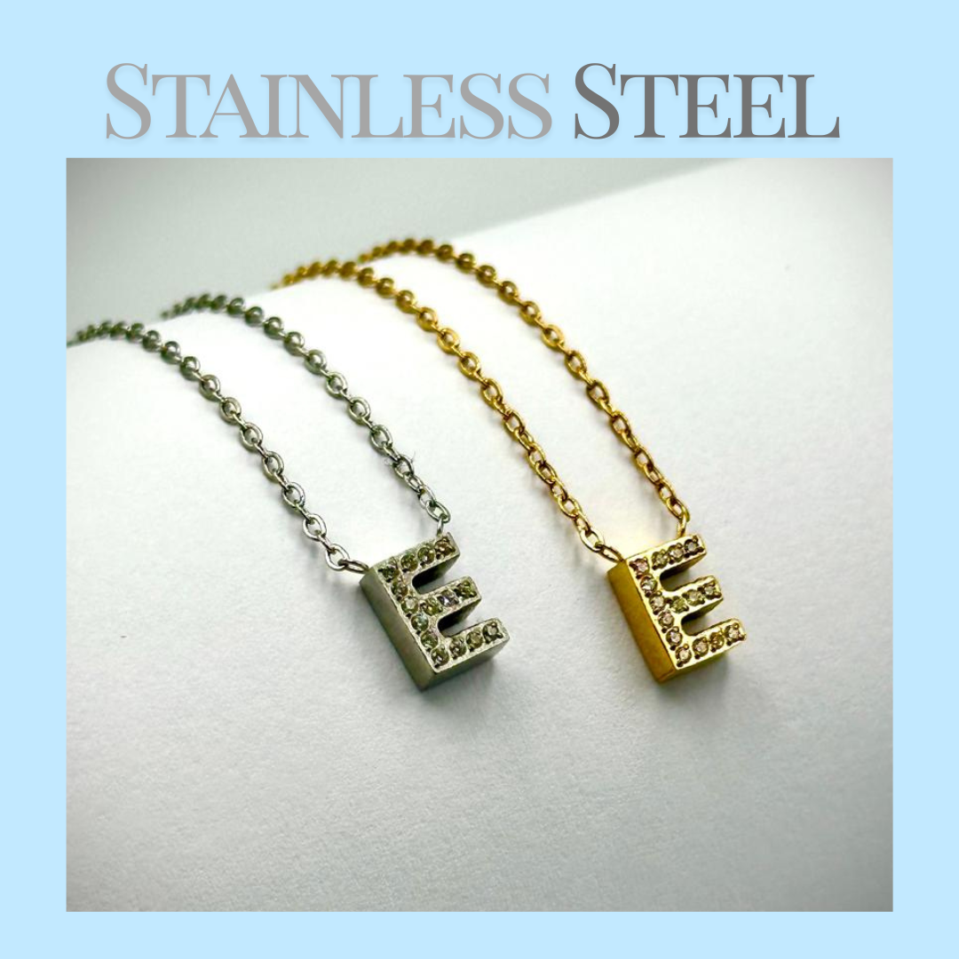 Initial Necklace - Stainless Steel