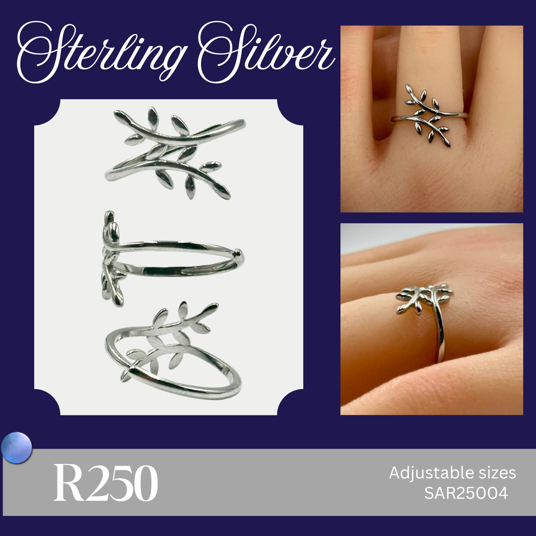 Sterling Silver/Gold Plated Rings (SAR25004, SGAR25004)