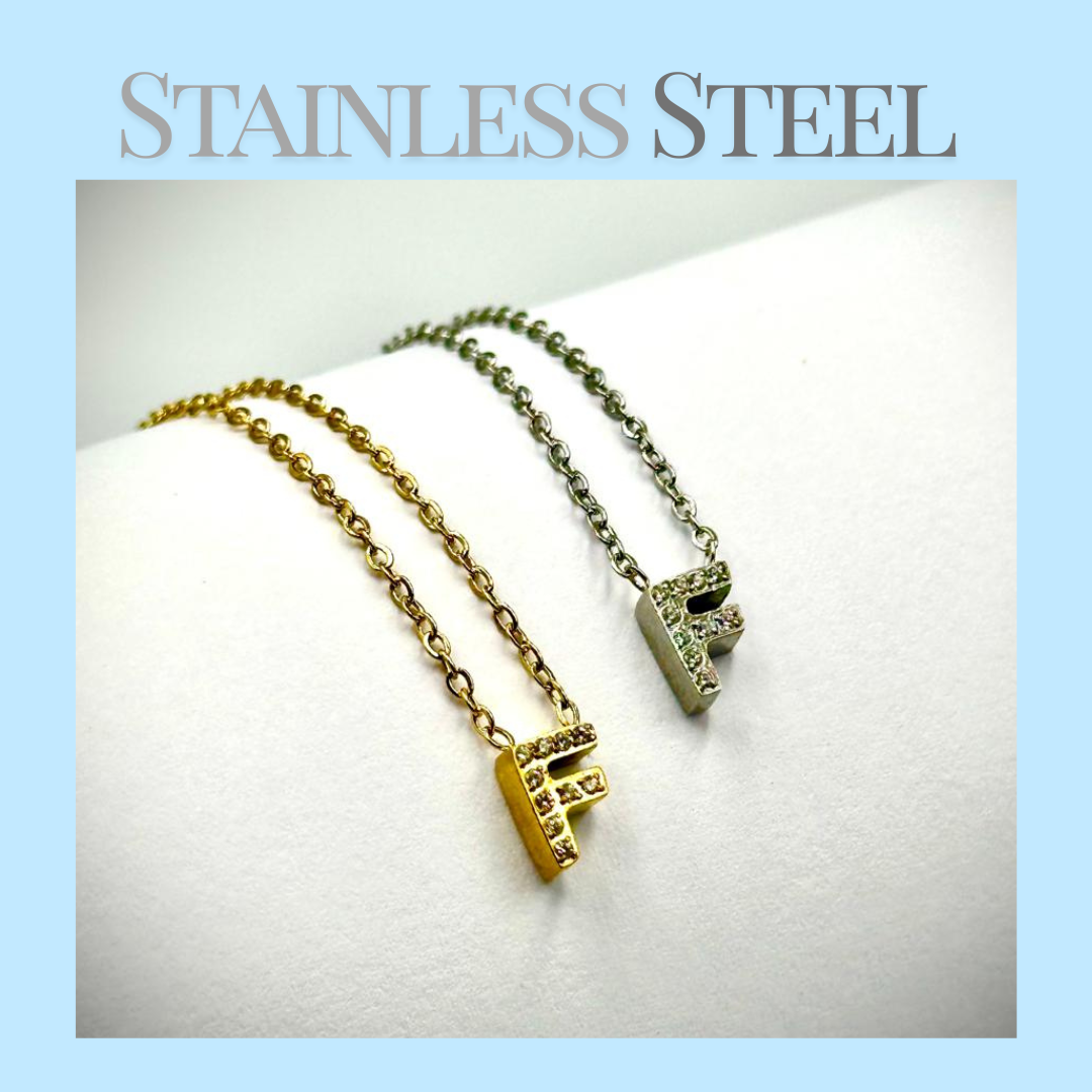 Initial Necklace - Stainless Steel
