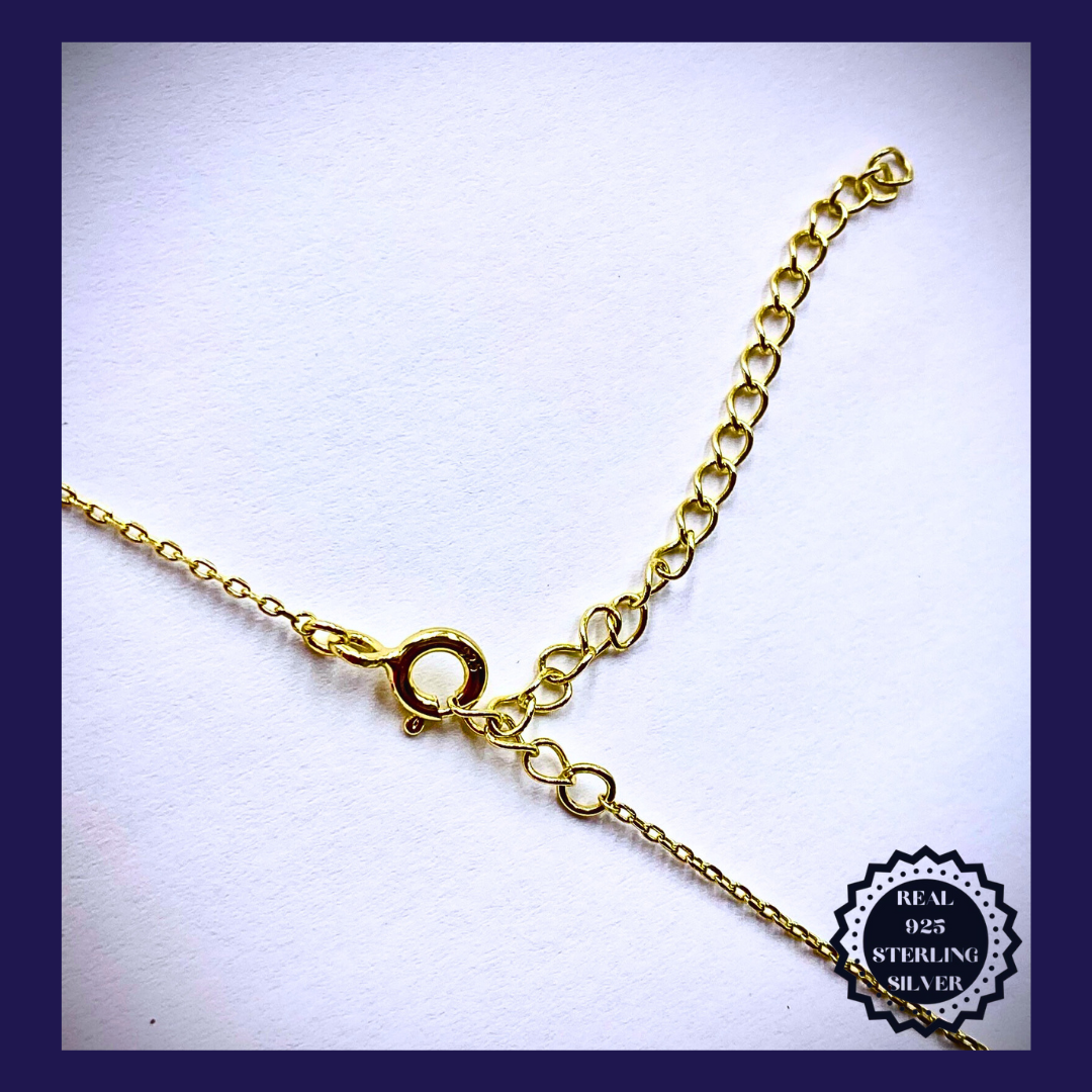 Sterling Silver - Gold Necklace (SGN25002)
