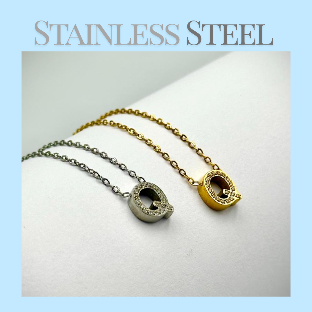 Initial Necklace - Stainless Steel