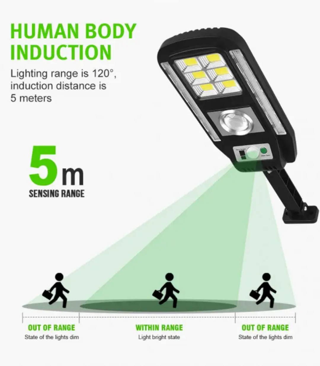 Solar Sensor Street Light (CL-728 | 89 LED)