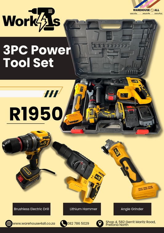 Work4s 3PC Power Tool Set