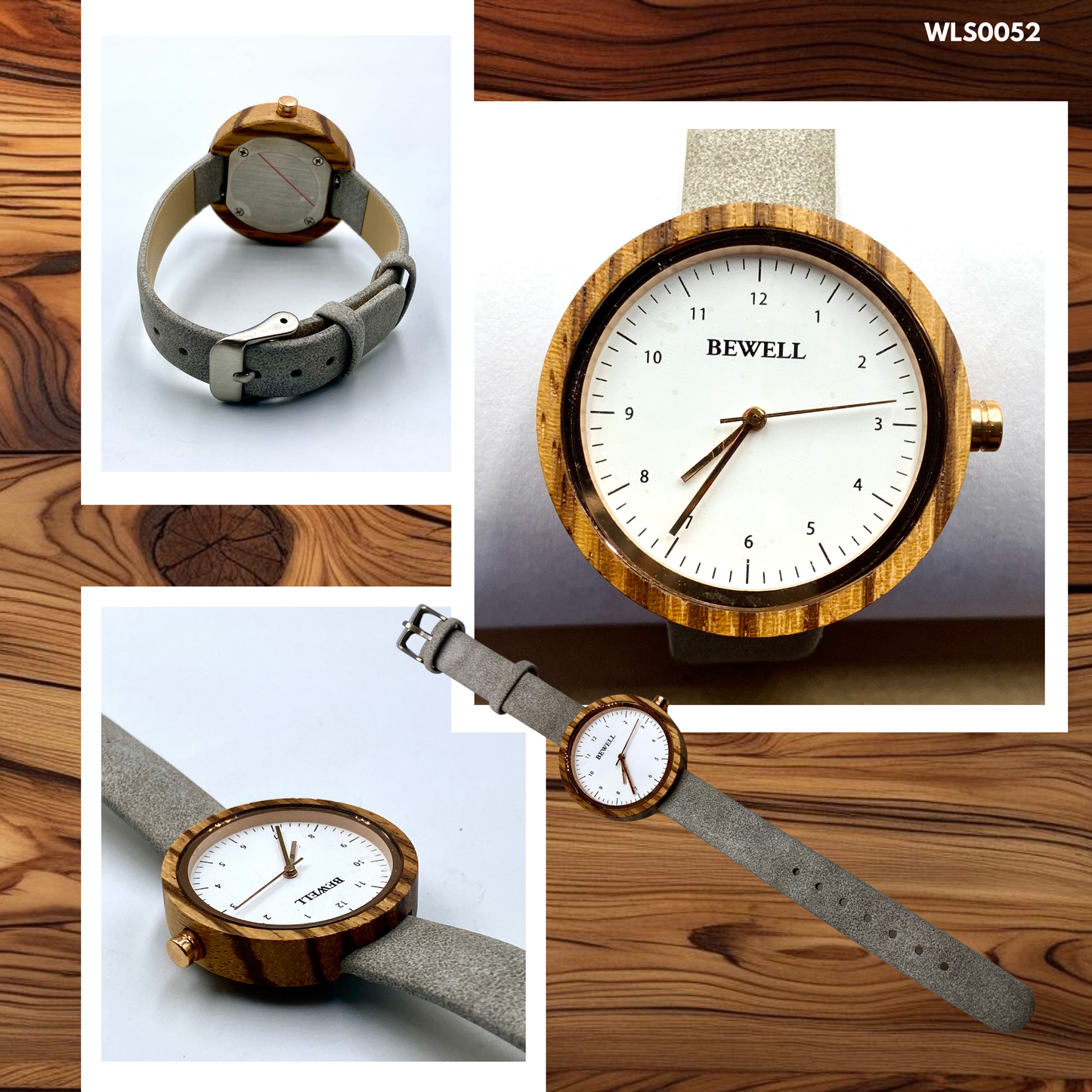 Wooden Watches - Leather Straps (WLS0052,53,56,57,62)